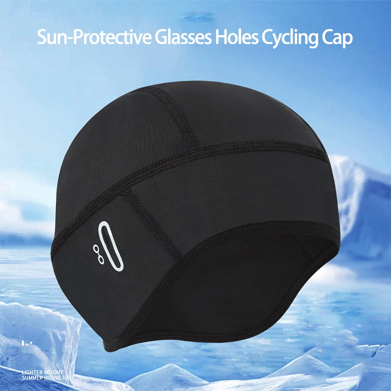 Summer Cycling Cap Outdoor Men Women Sun Protection Ice Silk Quick Drying Glasses Holes Breathable Sports Motorcycle Helmet Hat thumbnail 4
