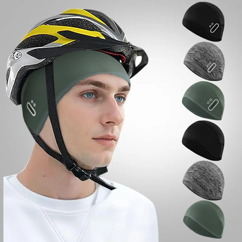 Summer Cycling Cap Outdoor Men Women Sun Protection Ice Silk Quick Drying Glasses Holes Breathable Sports Motorcycle Helmet Hat thumbnail 3