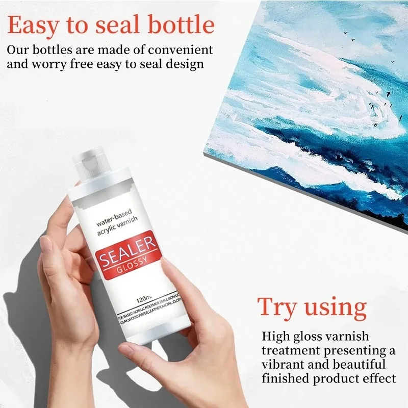 Glossy Matte Water-Based Oil Finish Coating For Stone Clay Resin Wood Waterproof Protective Paint Pottery Resin Pigment thumbnail 2
