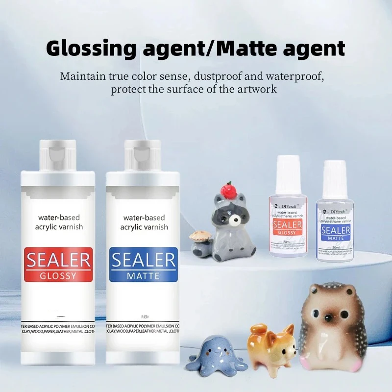 Glossy Matte Water-Based Oil Finish Coating For Stone Clay Resin Wood Waterproof Protective Paint Pottery Resin Pigment thumbnail 6