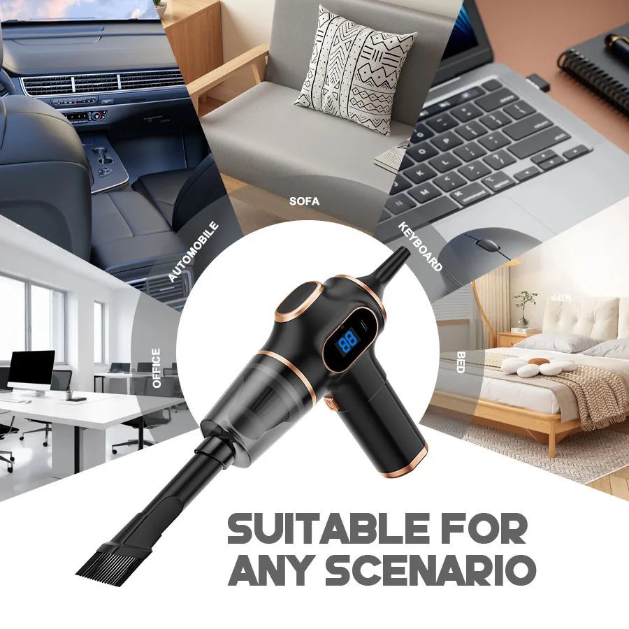 NEW ABS Wireless Car Vacuum Cleaner Home Appliance Sofa Office High-Power Household Cleaning Machine Mini Vacuum Carpet Cleaner thumbnail 3