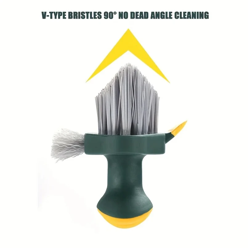 4 in 1 Brush Squeegee for Gap Groove Cleaning Tool Glass Scraper Kitchen Bathroom Floor Tire Cleaner Brushes Home Cleaning Brush thumbnail 2
