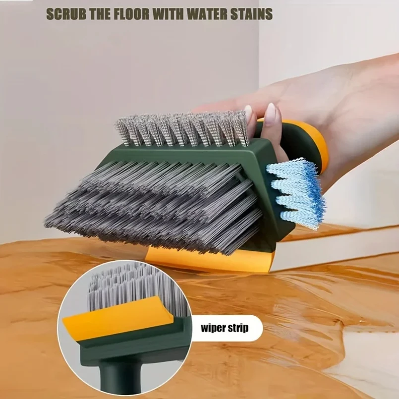 4 in 1 Brush Squeegee for Gap Groove Cleaning Tool Glass Scraper Kitchen Bathroom Floor Tire Cleaner Brushes Home Cleaning Brush thumbnail 5