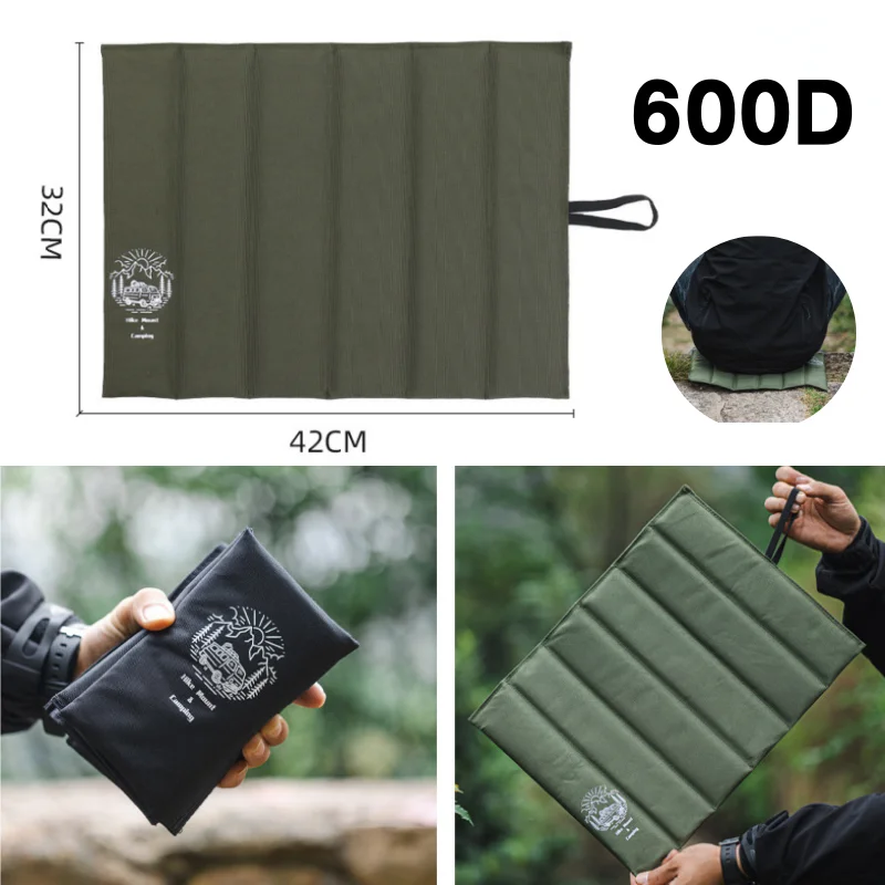 Waterproof Oxford Cloth Seat Cushion 42x32cm Foldable Portable Camping Mat Hiking Foam Pad Thickened Moisture-proof for Outdoor