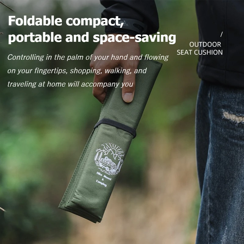 Waterproof Oxford Cloth Seat Cushion 42x32cm Foldable Portable Camping Mat Hiking Foam Pad Thickened Moisture-proof for Outdoor thumbnail 2
