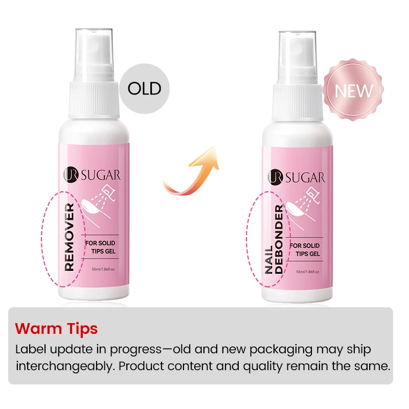 UR SUGAR 55ml Remover For Solid Tips Gel False Nail Tips Removing Gel Rhinestone Fake On Nails Dissolve Liquid Manicure Tools thumbnail 6