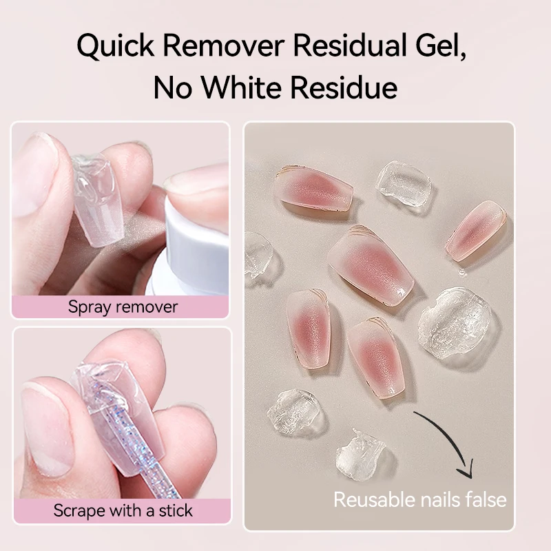 UR SUGAR 55ml Remover For Solid Tips Gel False Nail Tips Removing Gel Rhinestone Fake On Nails Dissolve Liquid Manicure Tools thumbnail 3
