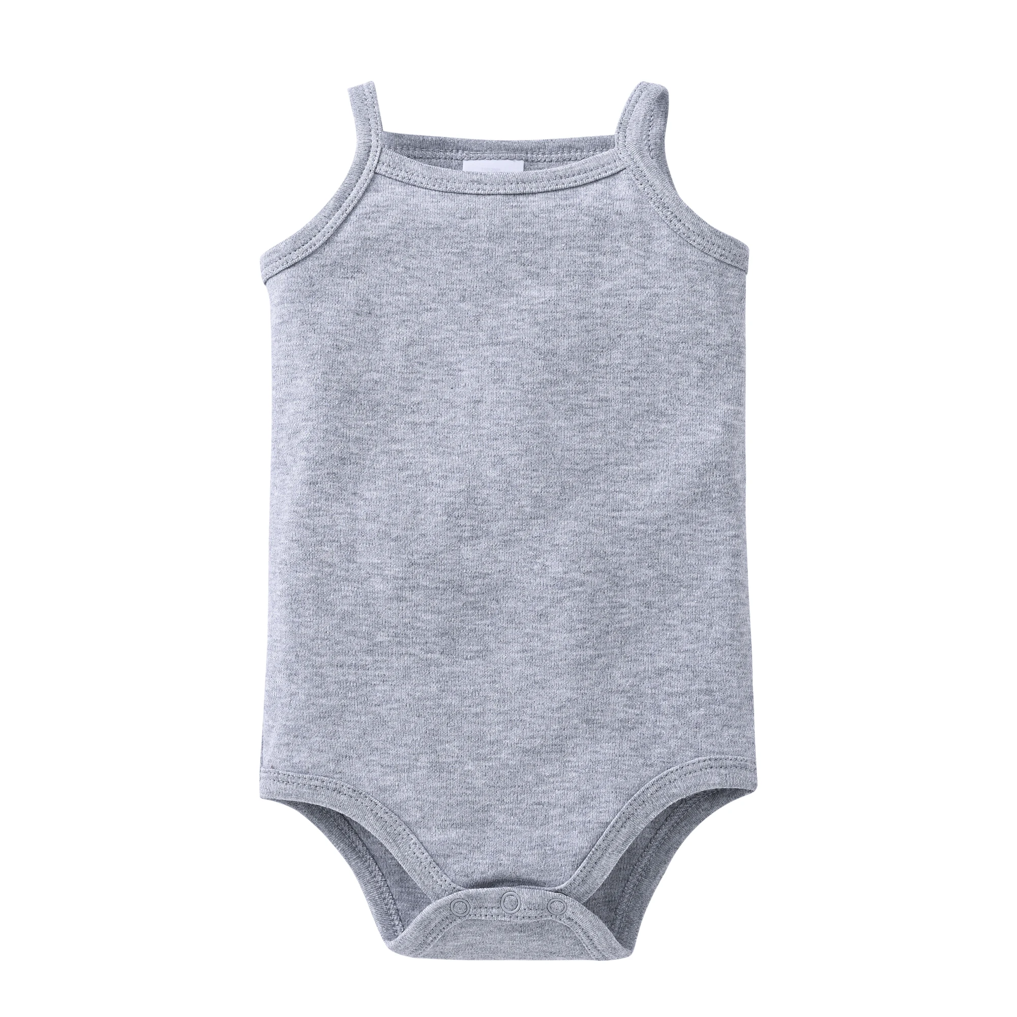 1/3/4/5/6 Pcs Baby Girls Clothes 100%Cotton Solid White Sleeveless Blank Baby Bodysuits body Newborn Jumpsuit Plain 0-24 Months thumbnail 5
