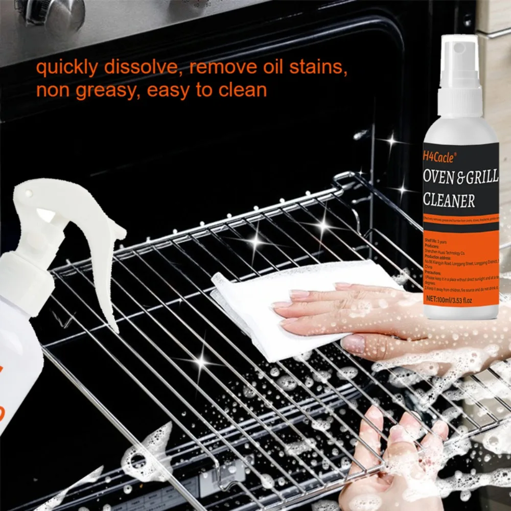 Oven and Grill Cleaner - for Cleaning,Deodorizing & Degreasing,Microwave Oven Kitchen Oil Grease Removal, Blackening Descaling thumbnail 3