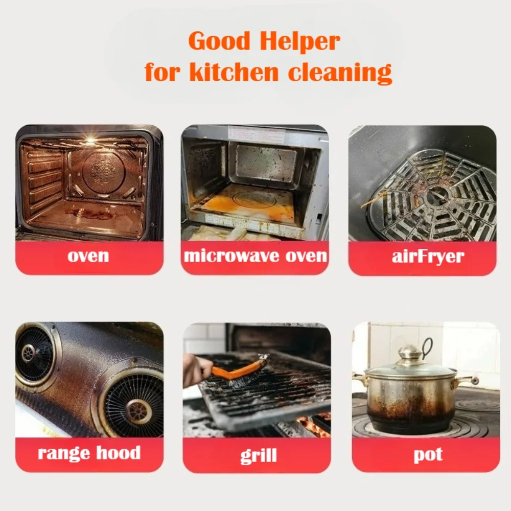 Oven and Grill Cleaner - for Cleaning,Deodorizing & Degreasing,Microwave Oven Kitchen Oil Grease Removal, Blackening Descaling thumbnail 6