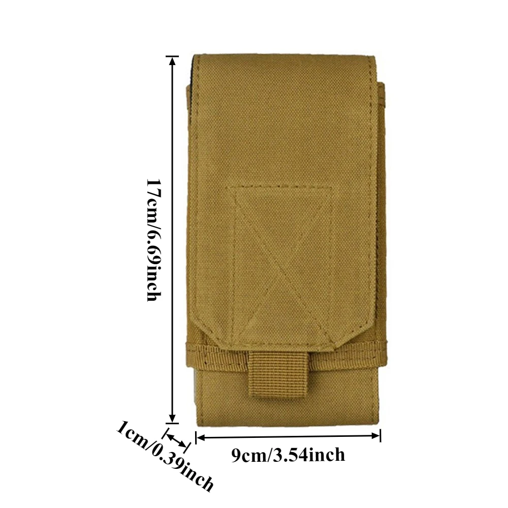 1Pc Outdoor Molle System Tactical Camouflage Mini Nylon Waist Pack 6in Phone Holder Sport Waist Bag Outdoor Sports Phone Bag thumbnail 5