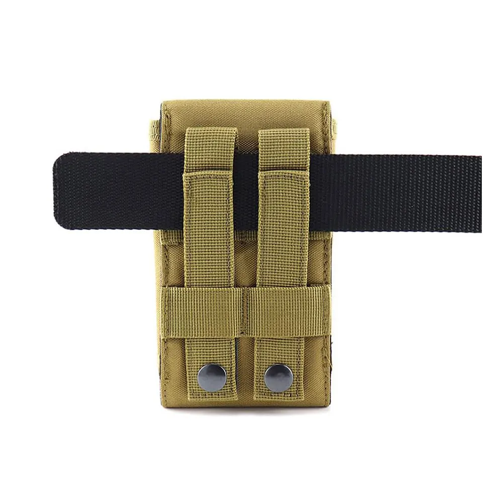 1Pc Outdoor Molle System Tactical Camouflage Mini Nylon Waist Pack 6in Phone Holder Sport Waist Bag Outdoor Sports Phone Bag thumbnail 6