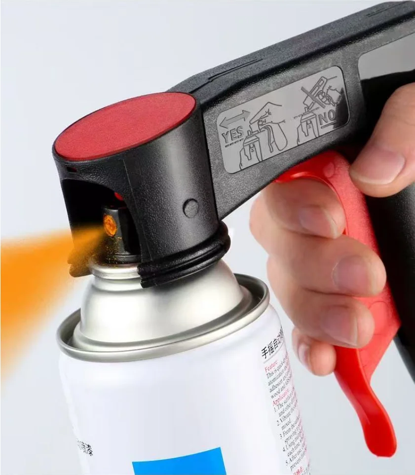 Universal spray gun Paint can assist hand spray gun Car paint bottle tool wheel hub spray painting hand spray gun handle thumbnail 5