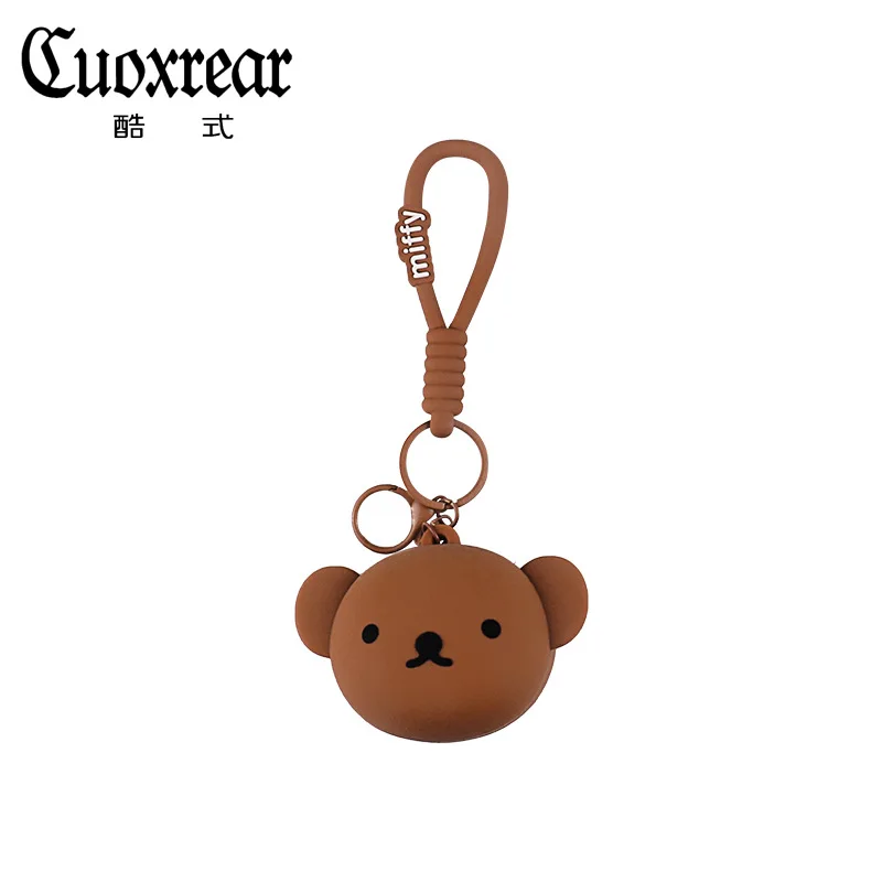 Kawaii Cute Miffy Rabbit Boris Bear Silicone Coin Purse Cartoon Anime Mini Earphone Bag Coin Storage Bag Girl Gift thumbnail 6