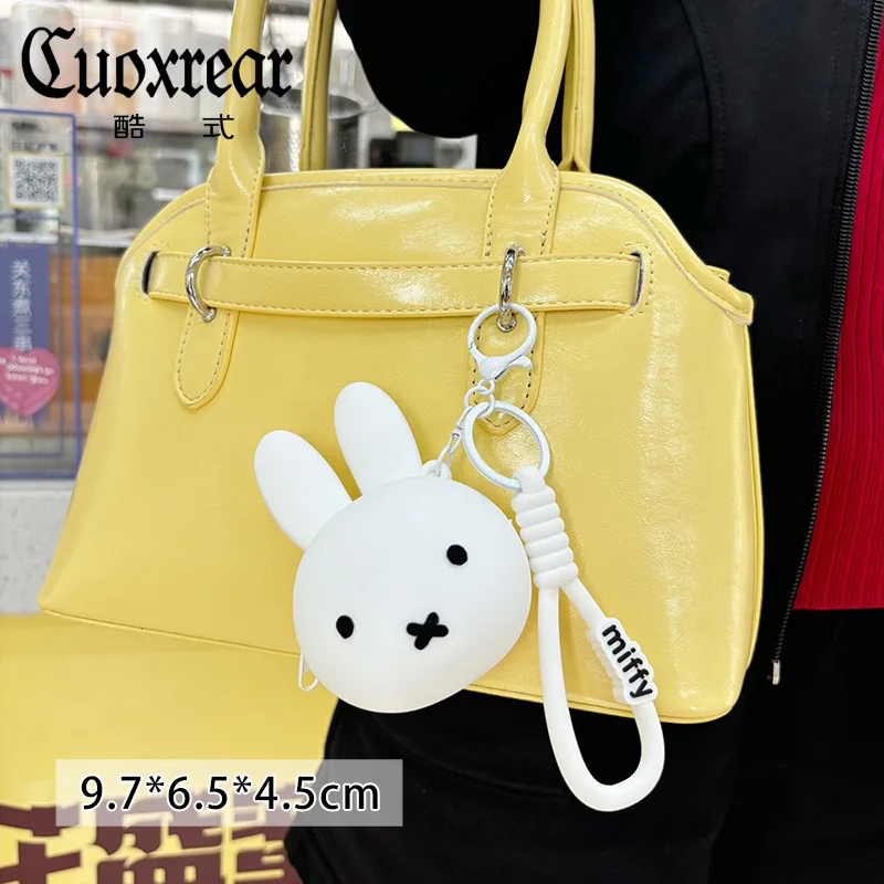 Kawaii Cute Miffy Rabbit Boris Bear Silicone Coin Purse Cartoon Anime Mini Earphone Bag Coin Storage Bag Girl Gift thumbnail 4