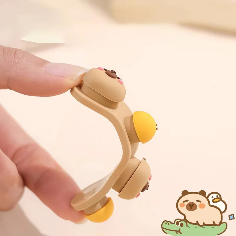 Cute Kawaii Cable Clips Desktop Wire Management Cable Arrangement Protector Fixations for Earphone USB Mouse Cord Organizers thumbnail 2