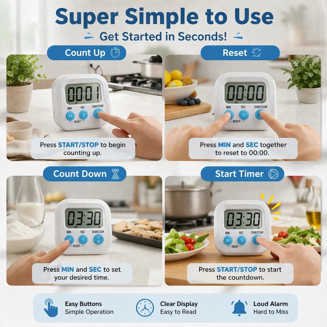Egg Timer Children Alarm Clock Pomodoro Timer for Studying Gadgets Digital Kitchen Visual Tools Dining Bar Home Garden thumbnail 3