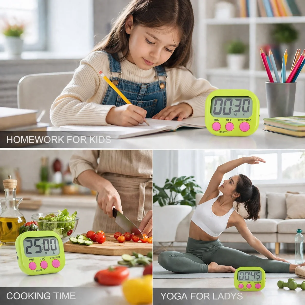 Egg Timer Children Alarm Clock Pomodoro Timer for Studying Gadgets Digital Kitchen Visual Tools Dining Bar Home Garden thumbnail 5