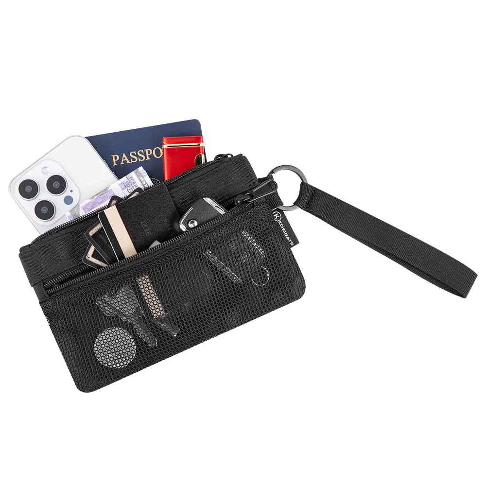 Kosibate Multi-Purpose Cell Phone Wallet Wristlet Bag EDC Pouch Passport Holder Zipper Coin Purse Large Capacity Travel Wallet thumbnail 5