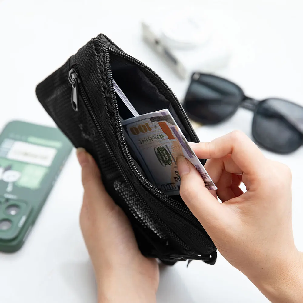 Kosibate Multi-Purpose Cell Phone Wallet Wristlet Bag EDC Pouch Passport Holder Zipper Coin Purse Large Capacity Travel Wallet thumbnail 3