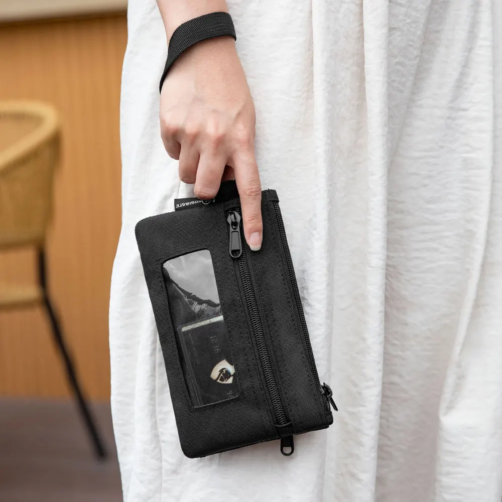 Kosibate Multi-Purpose Cell Phone Wallet Wristlet Bag EDC Pouch Passport Holder Zipper Coin Purse Large Capacity Travel Wallet thumbnail 4