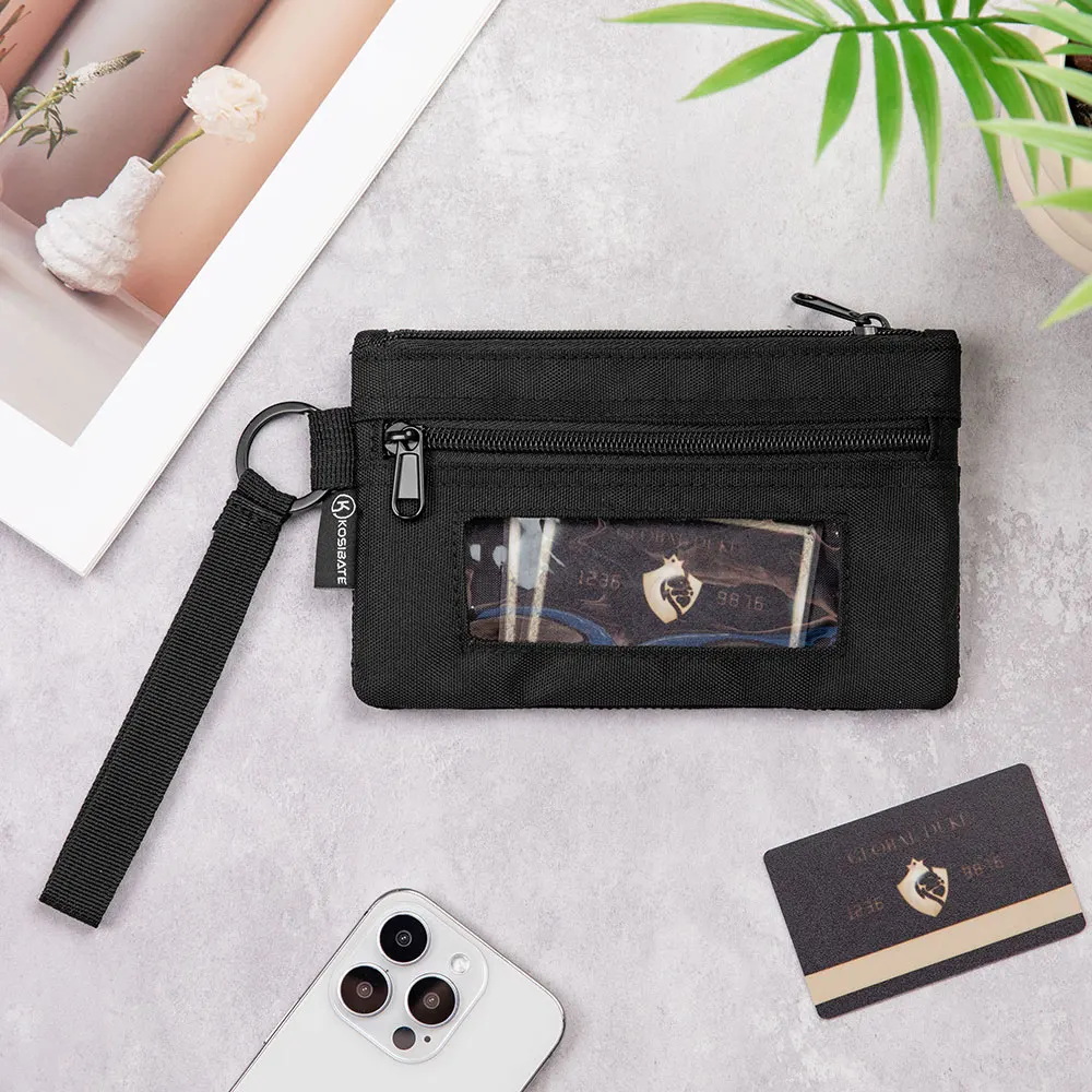 Kosibate Multi-Purpose Cell Phone Wallet Wristlet Bag EDC Pouch Passport Holder Zipper Coin Purse Large Capacity Travel Wallet thumbnail 2