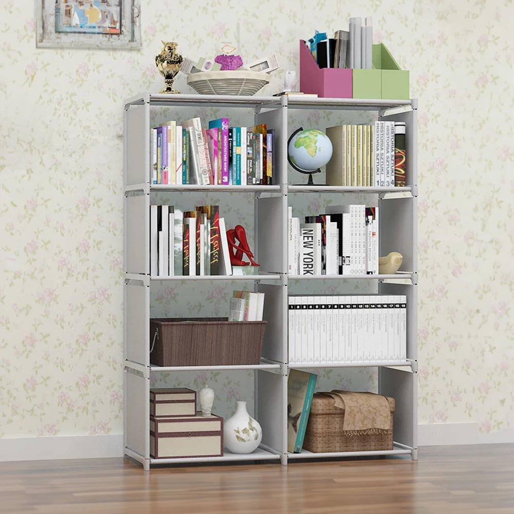 Open simple bookshelf shelf multi-layer bookshelf storage cabinet living room bedroom bookcase thumbnail 4