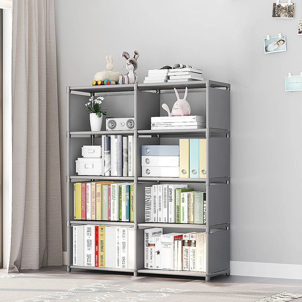 Open simple bookshelf shelf multi-layer bookshelf storage cabinet living room bedroom bookcase thumbnail 5