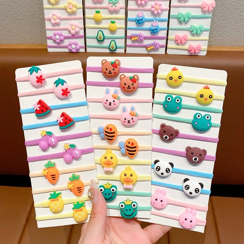 Hair band rubber band children tie hair rope baby girl does not hurt hair rope little girl rubber band thumbnail 5