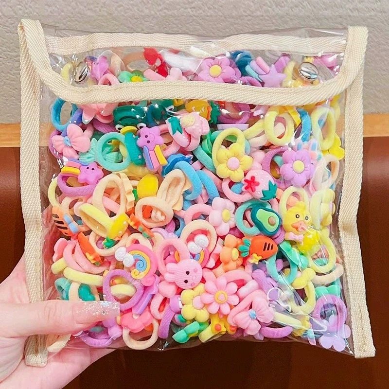 Hair band rubber band children tie hair rope baby girl does not hurt hair rope little girl rubber band
