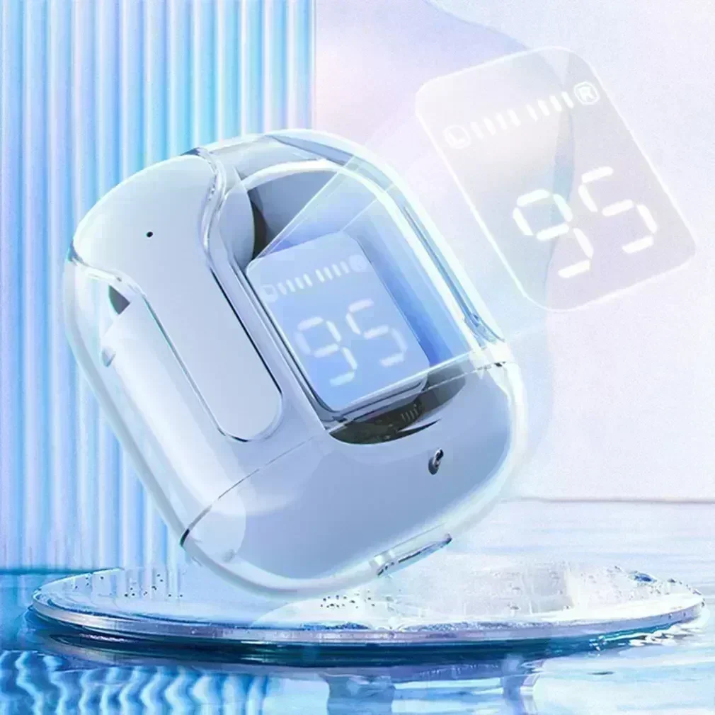 Original T2 Bluetooth Headphones TWS Transparent Wireless Bluetooth Headset HIFI Sound Quality Bluetooth 5.3 For Earbuds thumbnail 3