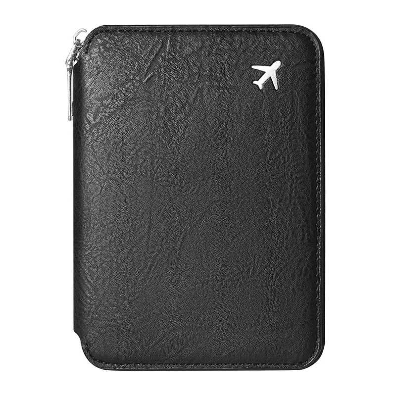 Zipper Document Passport Clip Large Capacity Travel Wallet Ticket Storage Bag Passport Clip thumbnail 5