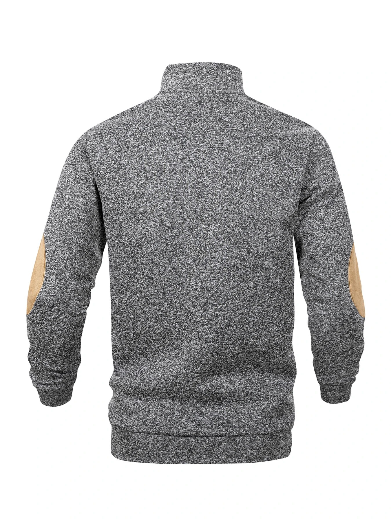 Spring Autumn Men's Casual Pullover Button Down Stand Collar Henley Polo Coats Long Sleeve Stand Collar Sweatshirts for Sport thumbnail 3