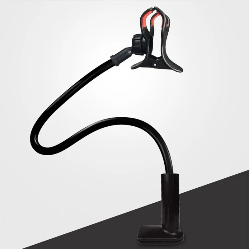 Universal Mobile Phone Holder Bracket For Smartphone Flexible Lazy Bracket Bed Snap-On Mobile Phone Holder Clip Bedside Watch TV thumbnail 3