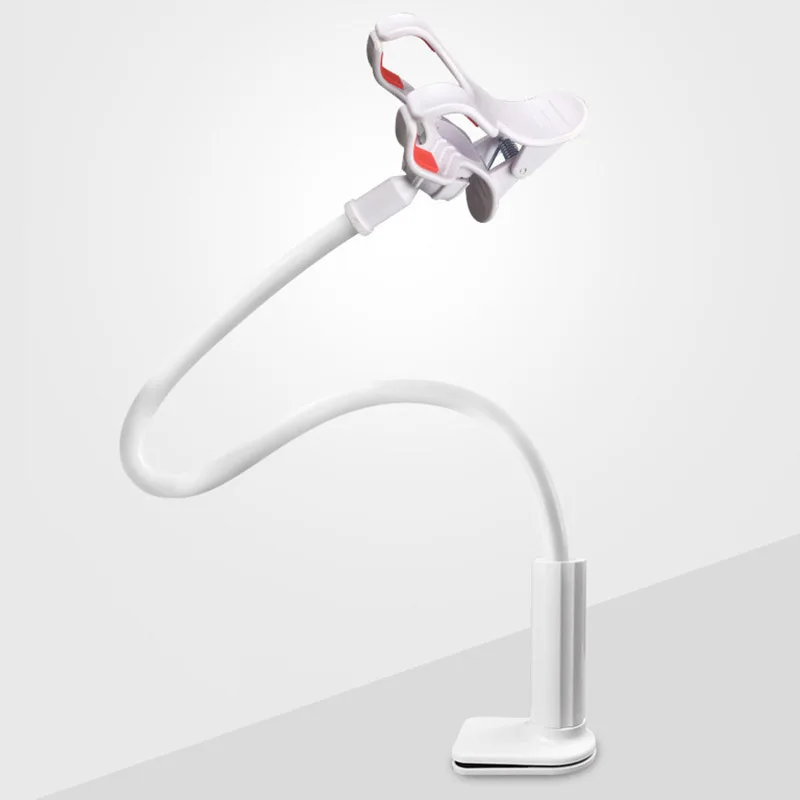 Universal Mobile Phone Holder Bracket For Smartphone Flexible Lazy Bracket Bed Snap-On Mobile Phone Holder Clip Bedside Watch TV thumbnail 2