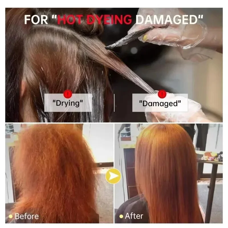 Keratin Hair Mask Magical 5 Second Repair Damage Frizzy Soft Smooth Shiny Hair Deep Moisturize Hair Treat Repair Hair Care Mask thumbnail 4