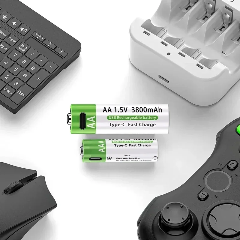 LIKEKALA Lithium-Ion Battery Type-C Rechargeable High-Capacity Battery AA&AAA Battery For remote control, mouse, electric toys thumbnail 2