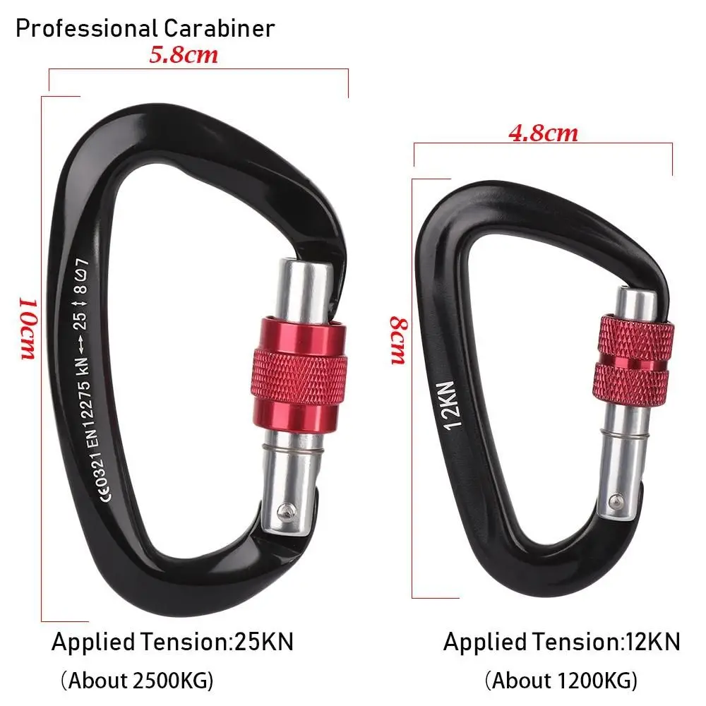 Quality Aluminum Security Master Lock Accessories Mountaineering Protective Equipment Professional Carabiner Climbing Key Hooks thumbnail 6