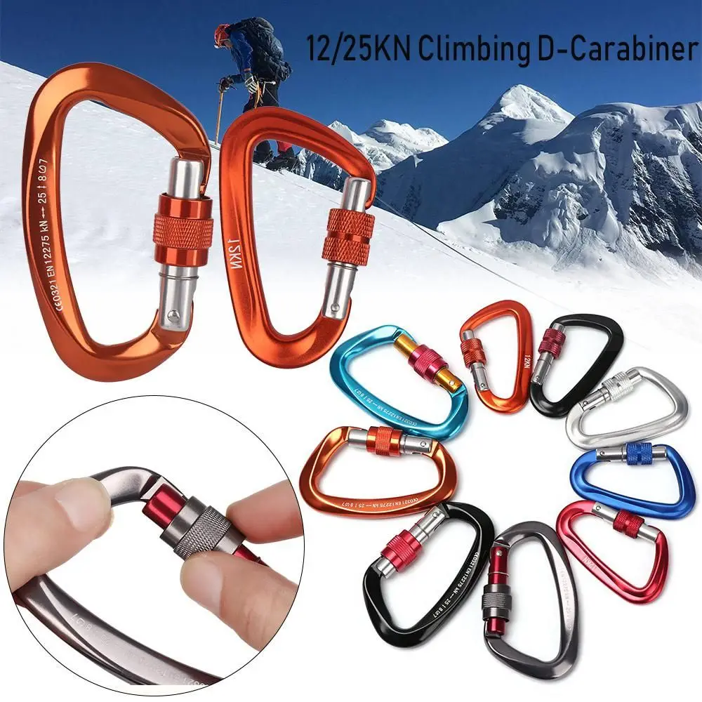 Quality Aluminum Security Master Lock Accessories Mountaineering Protective Equipment Professional Carabiner Climbing Key Hooks thumbnail 2
