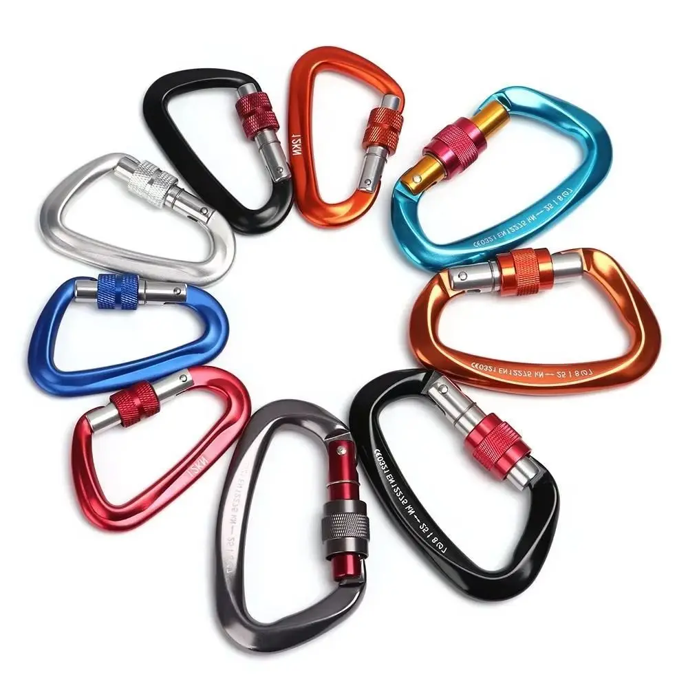 Quality Aluminum Security Master Lock Accessories Mountaineering Protective Equipment Professional Carabiner Climbing Key Hooks thumbnail 5