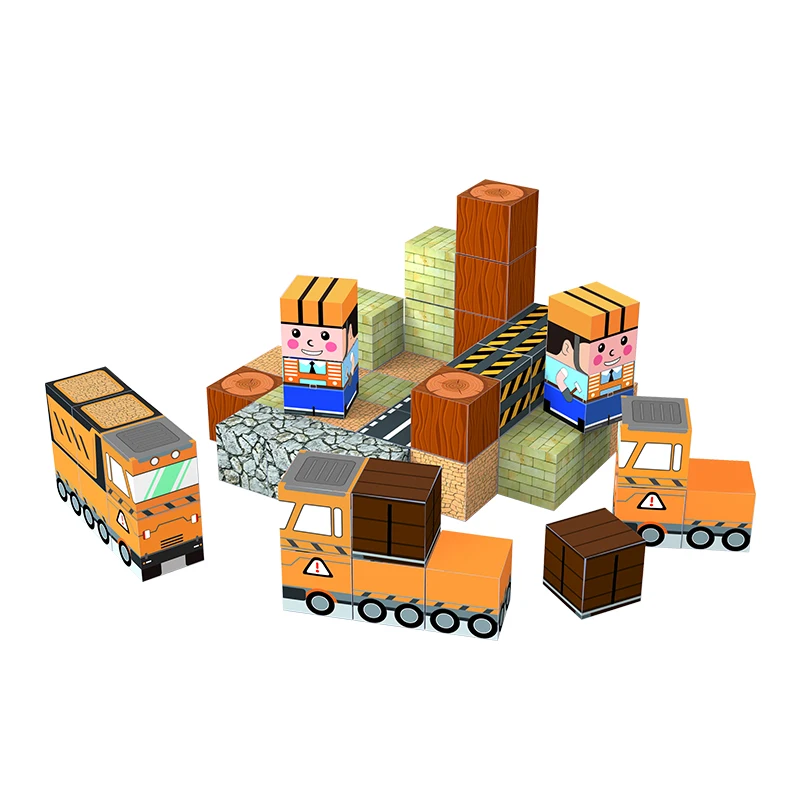 Magnetic building blocks toy building blocks full set of children's DIY assembly toy building blocks table building games June 1 thumbnail 2