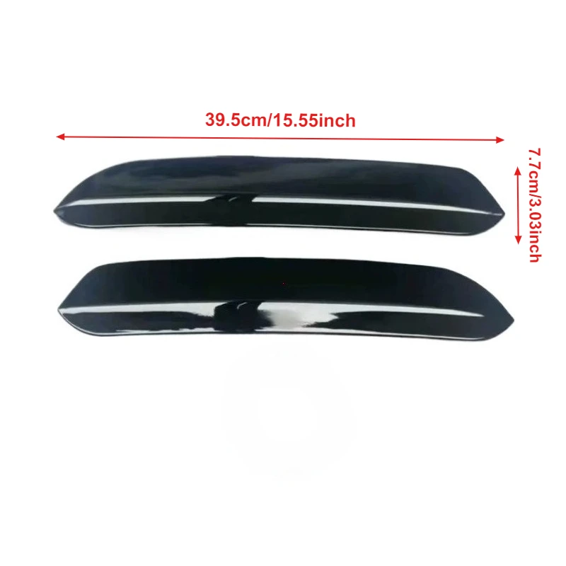 For Oettinger Car Roof Spoiler Extentions Flaps Rear Wing Fit VW Polo Golf 6 7 MK6 MK7 7.5 R GTI GTD R-LINE Glossy Black thumbnail 4