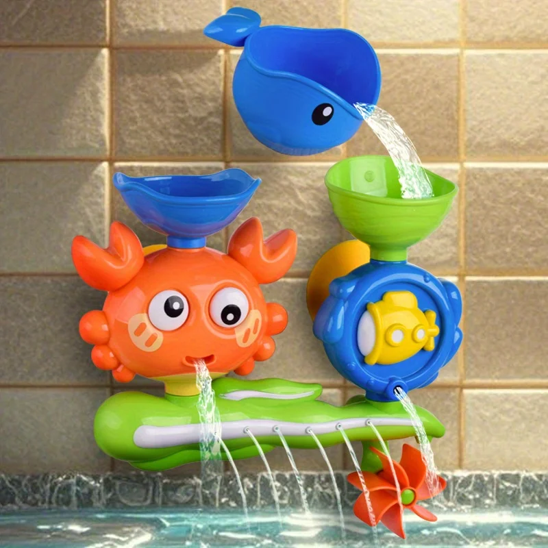 Interactive Suction Cup Bath Toy Set for Youngsters Colorful Flower Design Twistable Features Perfect Gift Halloween Christmas thumbnail 3
