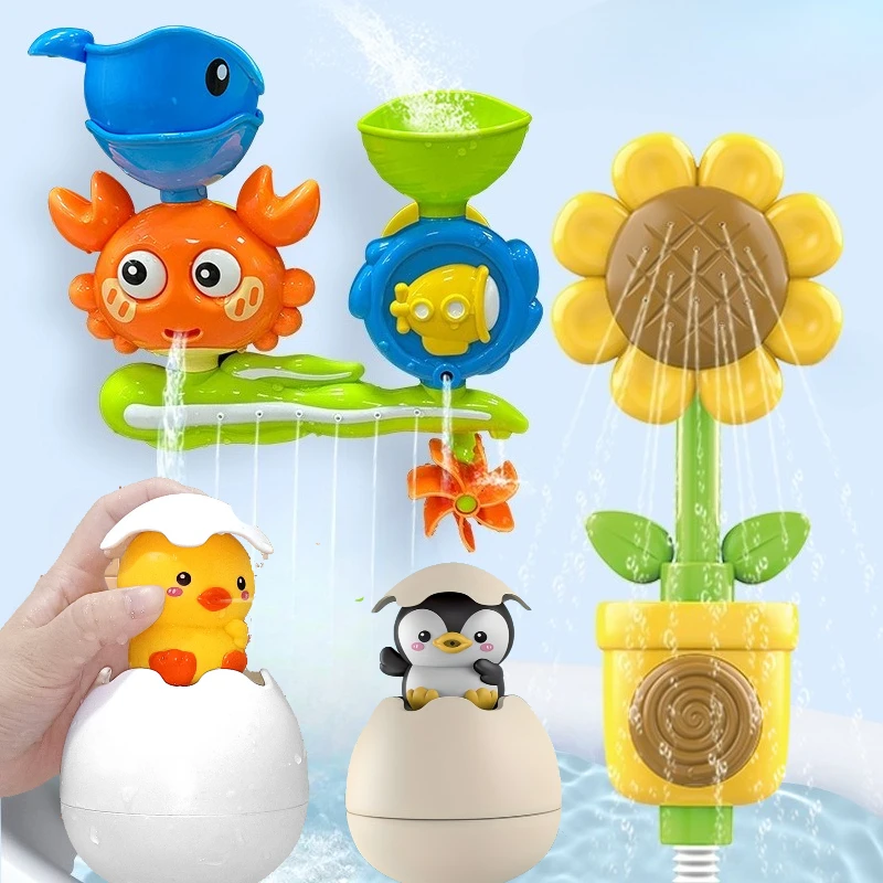 Interactive Suction Cup Bath Toy Set for Youngsters Colorful Flower Design Twistable Features Perfect Gift Halloween Christmas thumbnail 2