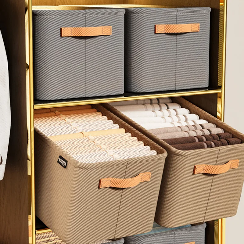 Thicken Clothes Organizer Pants Sweater Storage Cabinets Drawers Organizer Jeans Storage Box Wardrobe Clothes Storage Organizers thumbnail 3
