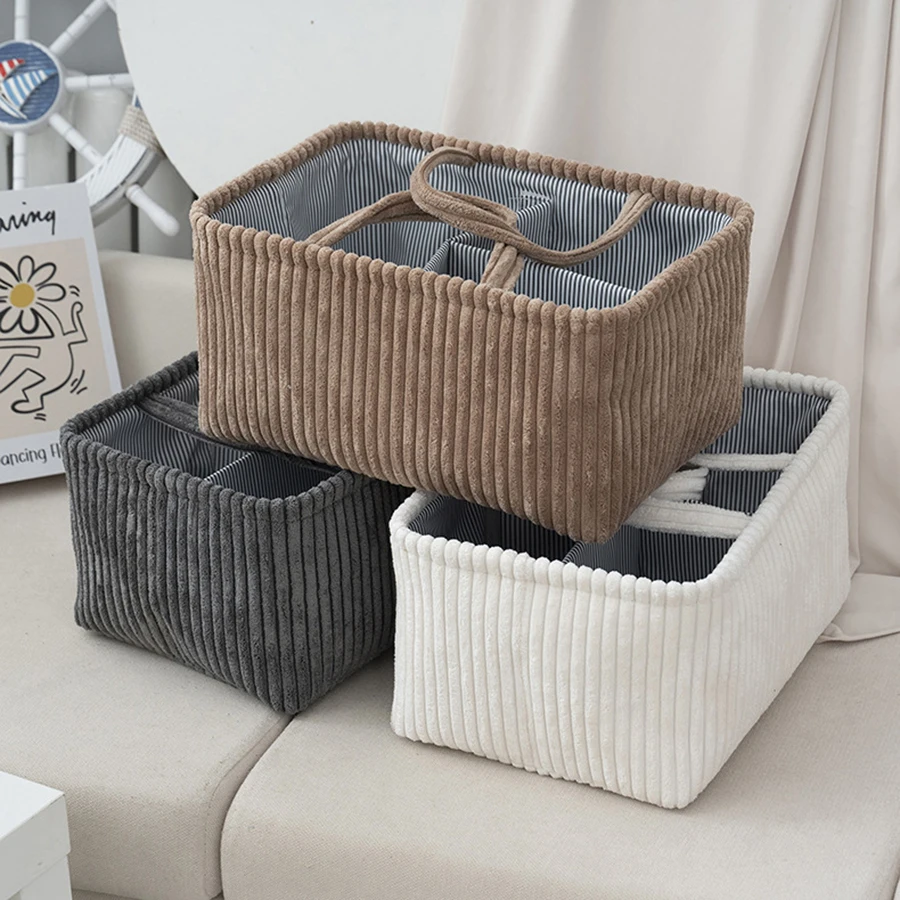 Travel Portable Mommy Bag Diaper Bag Feeding Bottle Storage Handbag Multifunctional Baby Products Organizer Basket