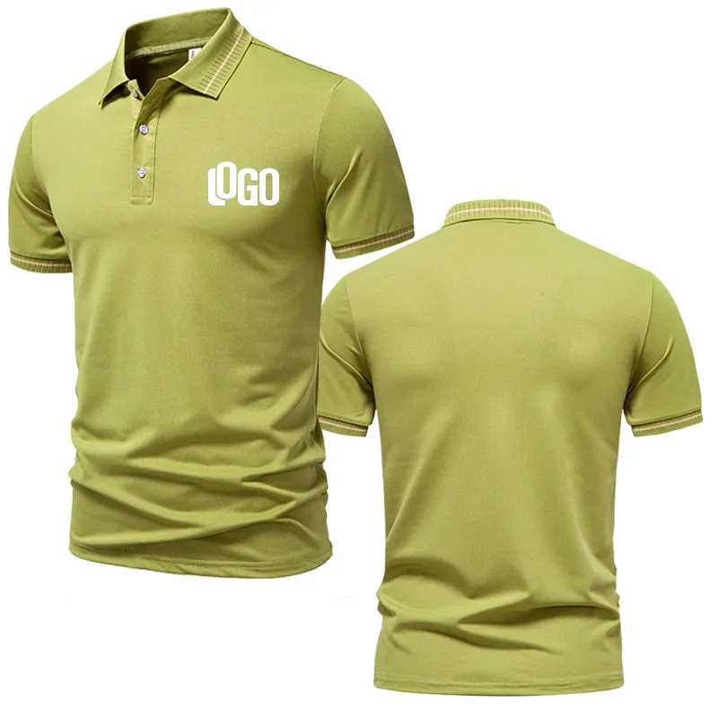 Summer men's and women's polo shirts custom logo embroidery printing polyester clothing private group company design top DIY wor thumbnail 6
