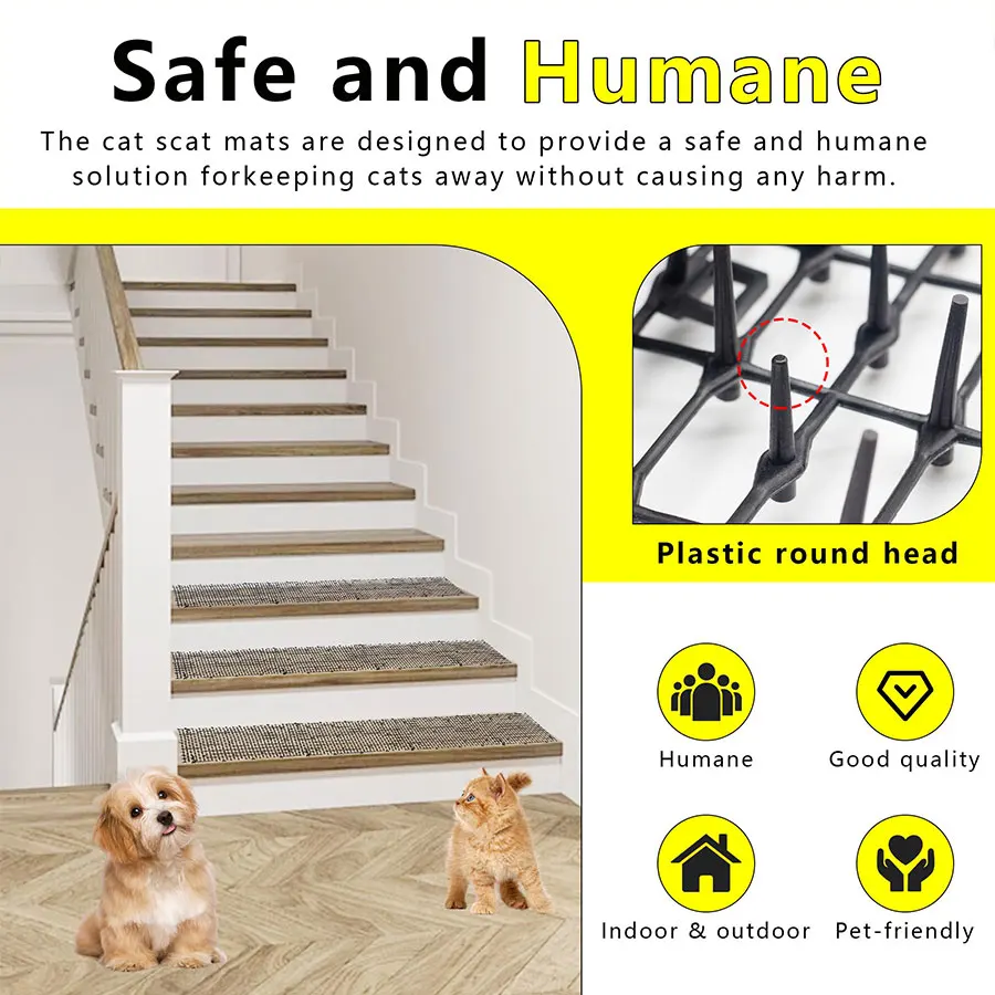 Scat Mat for Cats with Spikes Cat Repellent Dog Digging Deterrent Pad for Indoor Outdoor Sofa Garden Flowerbeds Garden Supplies thumbnail 4
