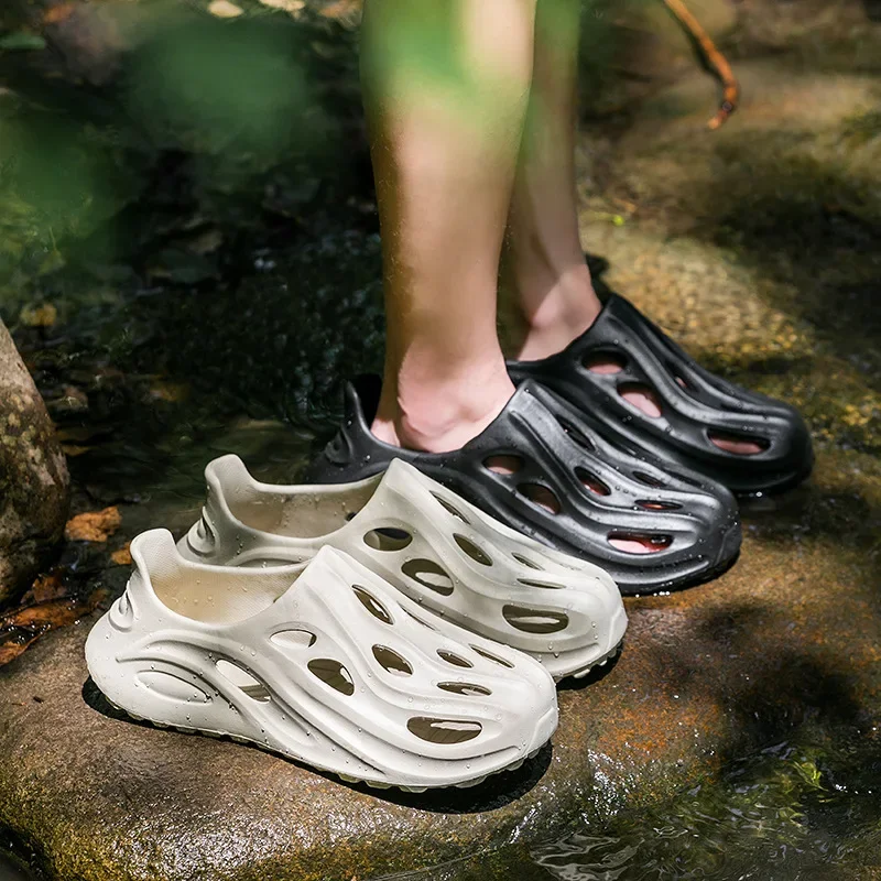 Men's Summer Outdoor Sports Anti-slip Breathable Beach Stream Shoes Fishing Driving Water-crossing Sandals EVA Material thumbnail 2