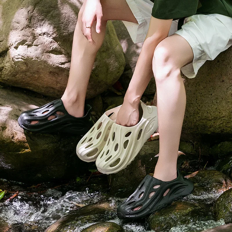 Men's Summer Outdoor Sports Anti-slip Breathable Beach Stream Shoes Fishing Driving Water-crossing Sandals EVA Material thumbnail 3